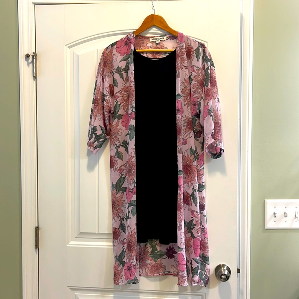 Wallflower Black Dress with Kimono